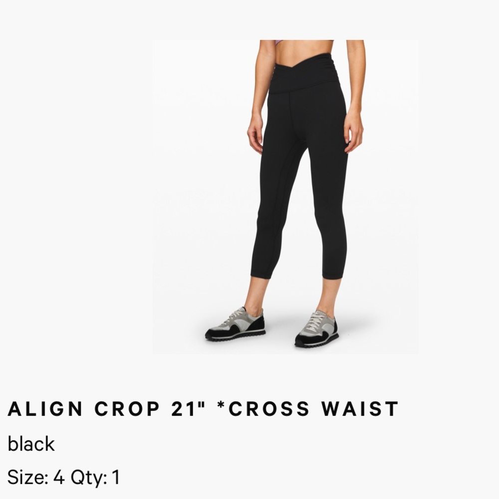 Lululemon Align with Cross Waist